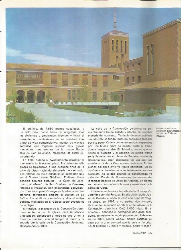 LAMINA 20220: Patio del Monasterio de la Concepcion Jeronima de El Goloso