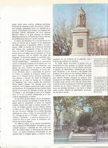 LAMINA 20219: Estatua de Tirso de Molina
