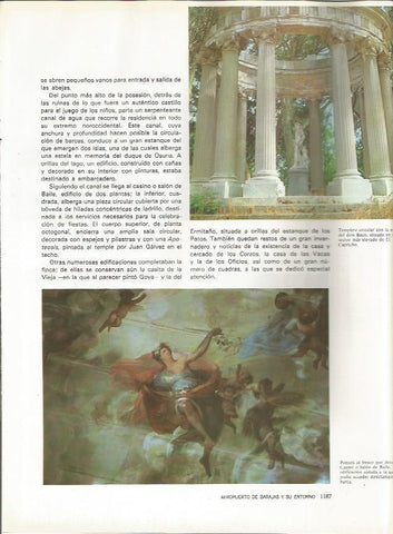 LAMINA 20212: Templete y pintura del Salon de Baile de El Capricho