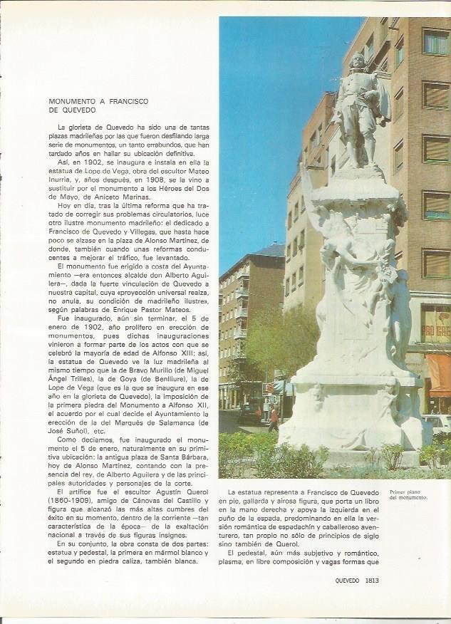LAMINA 20388: Monumento a Quevedo