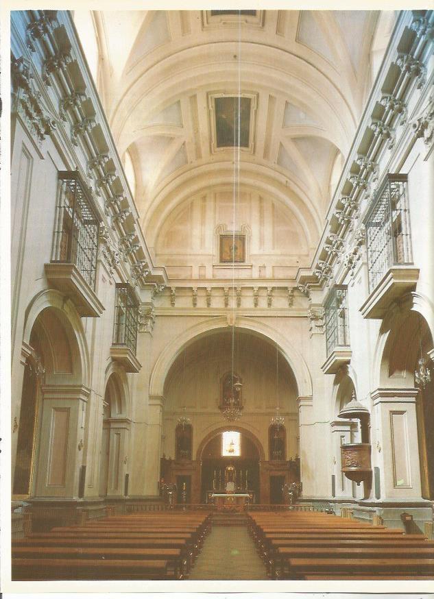 LAMINA 20379: Interior de la iglesia de Montserrat de Madrid