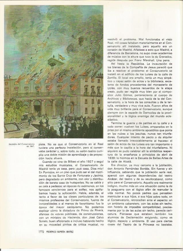 LAMINA 20375: Incendio del Conservatorio en 1867
