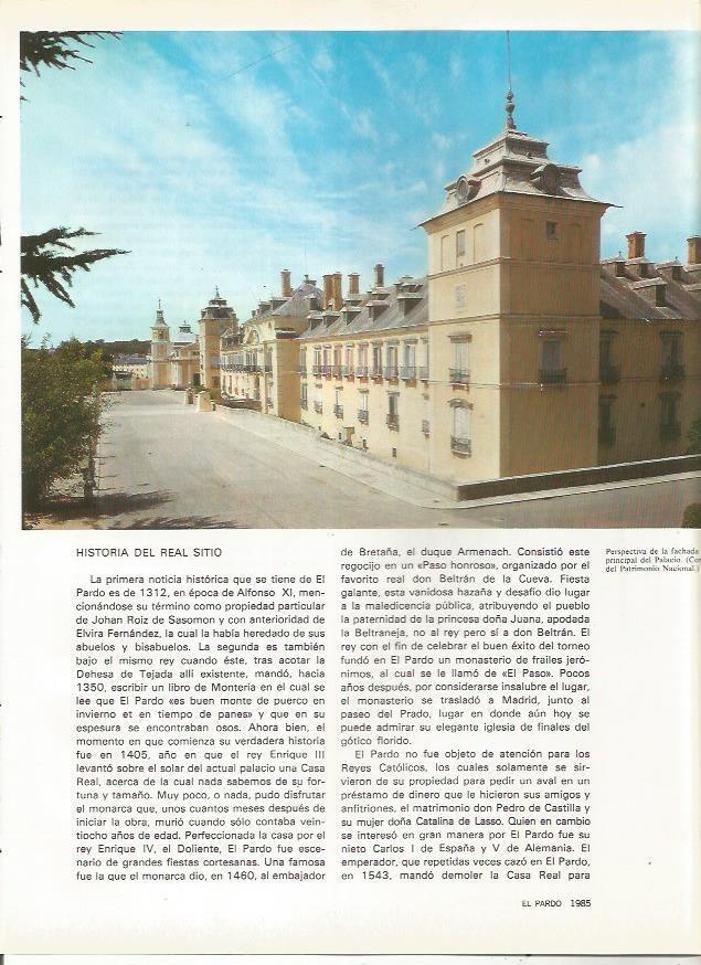 LAMINA 20427: Fachada principal del Palacio de El Pardo