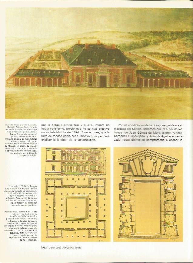 LAMINA 20423: Vista de La Zarzuela y planta de la Villa de Poggio Reale
