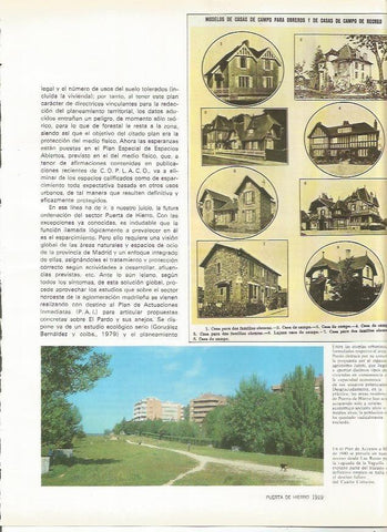 LAMINA 20417: Modelos de casa de campo para el area de El Pardo