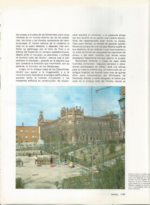 LAMINA 20373: Vista desde el portillo del Conde-Duque