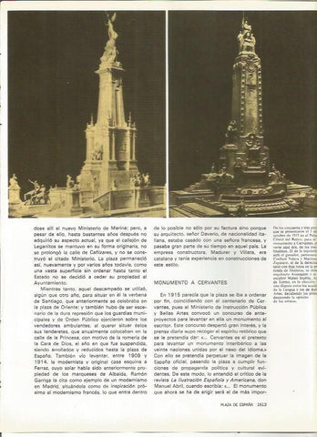 LAMINA 20330: Monumento a Cervantes