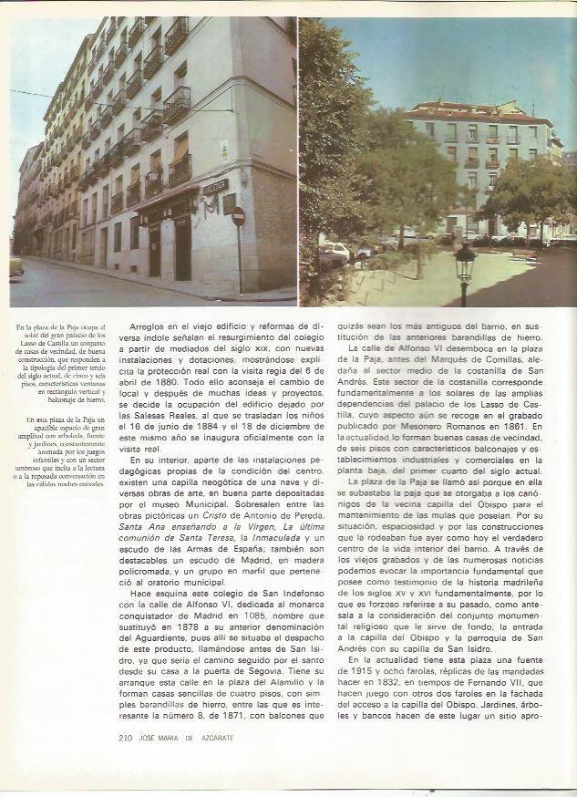 LAMINA 20040: Plaza de la Paja de Madrid