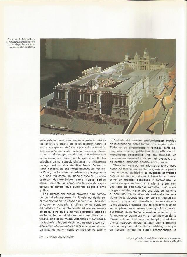 LAMINA 20032: Maqueta del Palacio Real y la Almudena