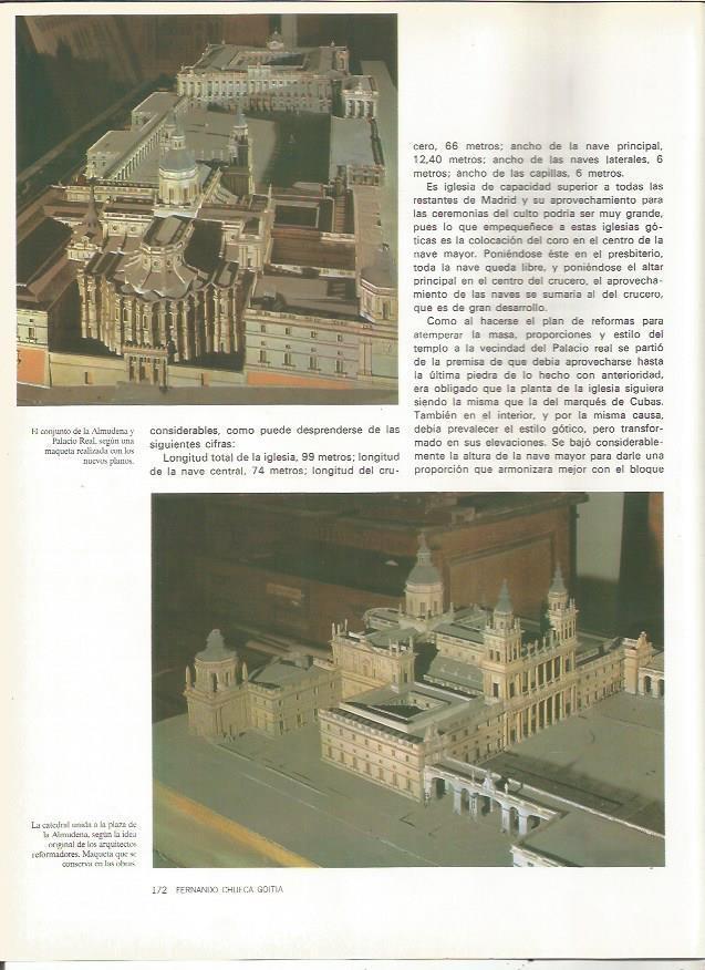 LAMINA 20031: Maqueta del conjunto de la Almudena