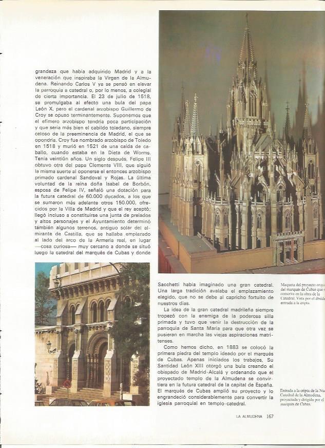 LAMINA 20029: Maqueta del marques de Cubas para la nueva catedral de Madrid