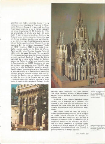 LAMINA 20029: Maqueta del marques de Cubas para la nueva catedral de Madrid