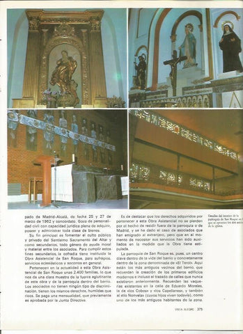 LAMINA 20072: Interior de la parroquia de San Roque