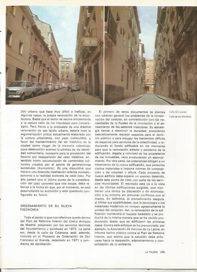 LAMINA 20052: Calles de Luciente y de los Irlandeses