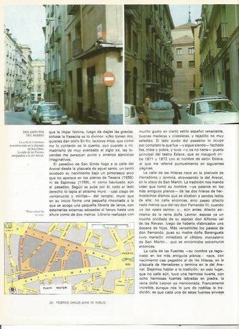 LAMINA 19978: Calle de Coloreros y Calle de las Fuentes