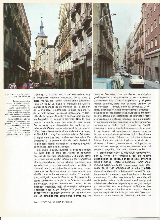 LAMINA 19977: Calles de Bordadores y de las Hileras