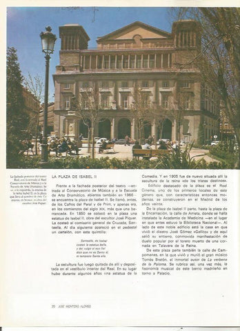 LAMINA 19976: Fachada posterior del Teatro Real