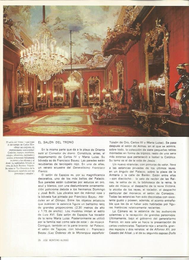 LAMINA 19974: Salon del Trono del Palacio Real