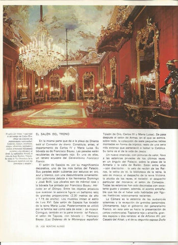 LAMINA 19974: Salon del Trono del Palacio Real