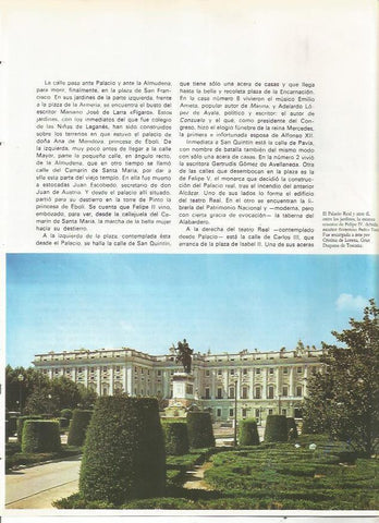 LAMINA 19969: Estatua de Felipe IV ante el Palacio Real