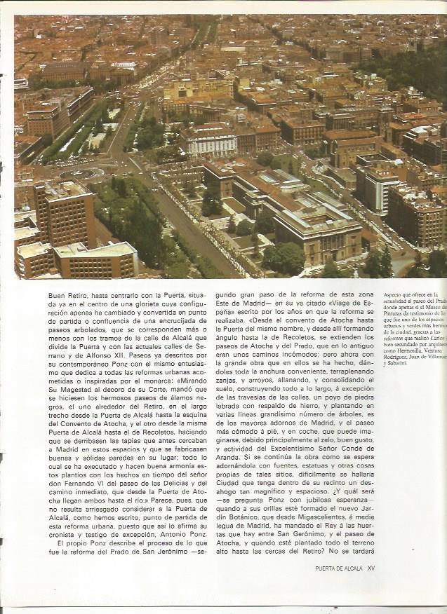 LAMINA 19964: Vista aerea del Paseo del Prado