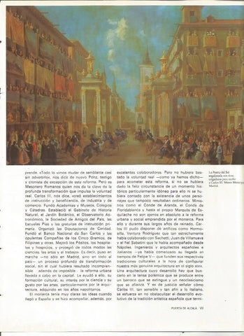 LAMINA 19960: La Puerta del Sol recibiendo a Carlos III