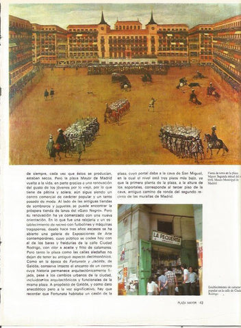 LAMINA 19986: Fiesta de toros en la Plaza Mayor