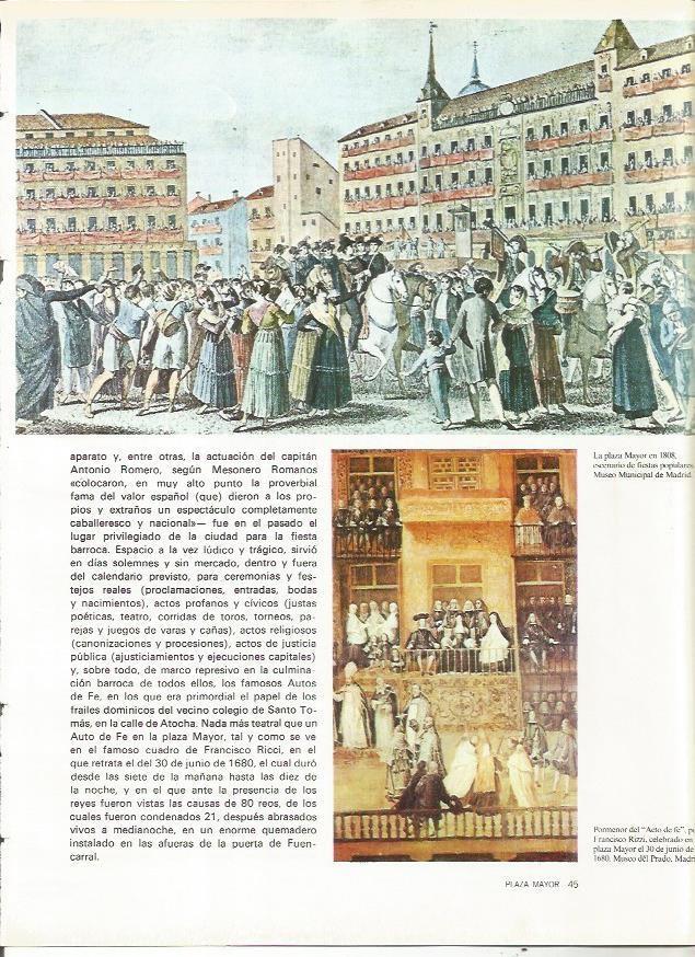 LAMINA 19987: La Plaza Mayor en 1808