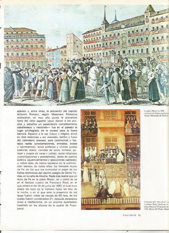 LAMINA 19987: La Plaza Mayor en 1808