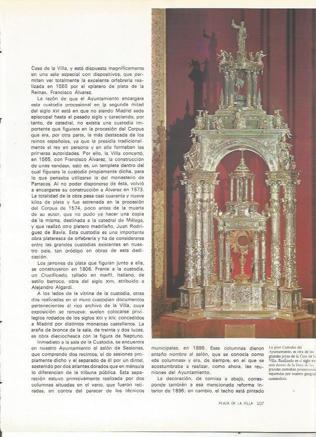 LAMINA 20009: La Gran Custodia del Ayuntamiento de Madrid
