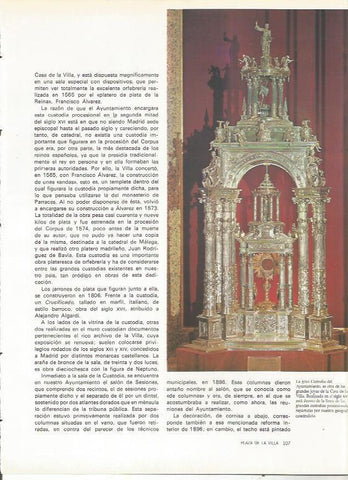 LAMINA 20009: La Gran Custodia del Ayuntamiento de Madrid