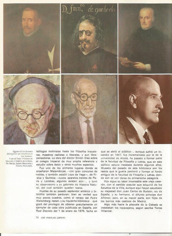 LAMINA 19997: Lope de Vega, Quevedo, Calderon de la Barca, Pio Baroja y Jacinto Benavente