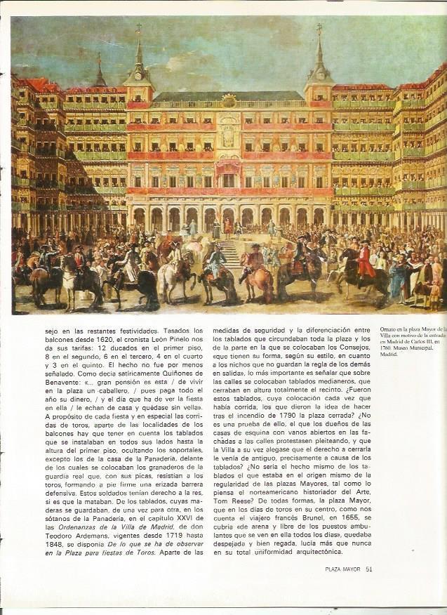 LAMINA 19990: Ornato en la Plaza Mayor de la Villa