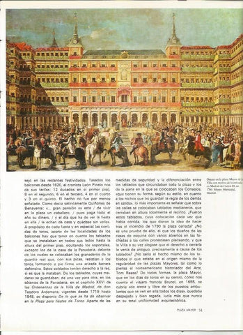 LAMINA 19990: Ornato en la Plaza Mayor de la Villa