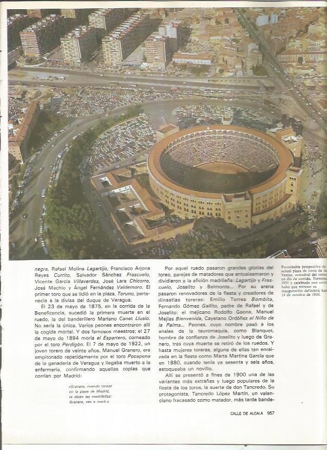 LAMINA 20142: Vista aerea de la plaza de toros de Las Ventas