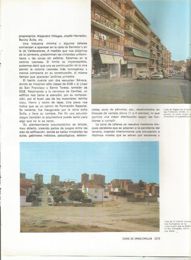 LAMINA 20182: Calle de Pegaso y Colonia Leonesa