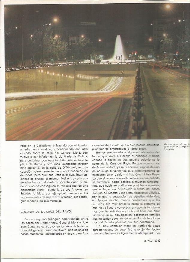 LAMINA 20169: Vista nocturna de la plaza de la Republica Argentina