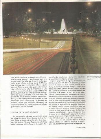 LAMINA 20169: Vista nocturna de la plaza de la Republica Argentina