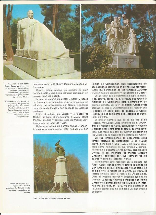 LAMINA 20103: Monumento a Perez Galdos y a Ramon Campoamor