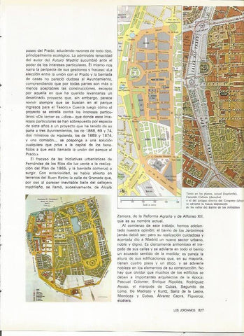 LAMINA 20092: Plano del Barrio de los Jeronimos, por Cañada
