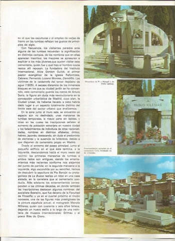 LAMINA 20133: Mausoleos de Pi i Margall y de Pablo Iglesias