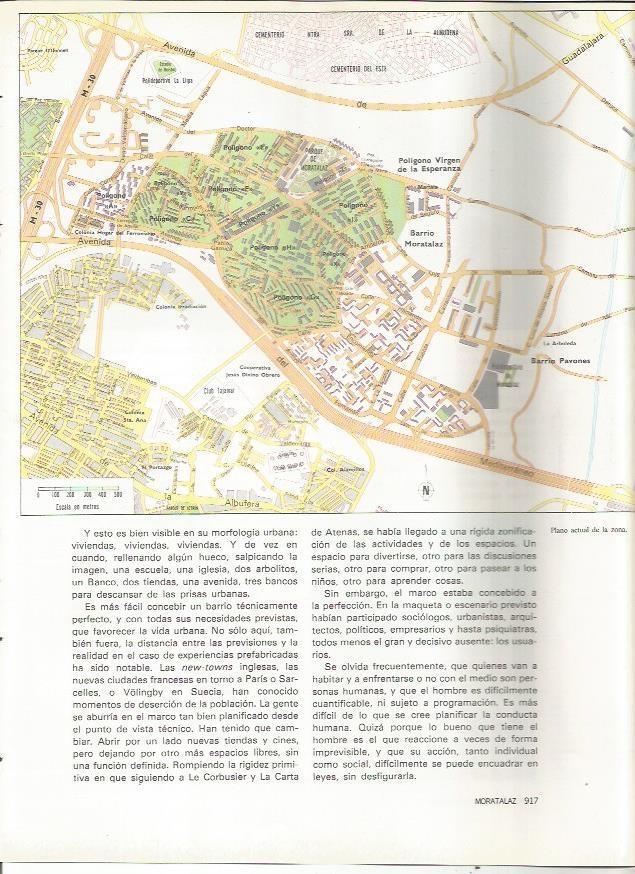 LAMINA 20126: Plano del 1978 de Moratalaz