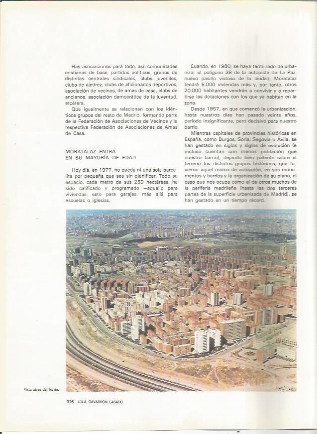 LAMINA 20125: Vista aerea del barrio de Moratalaz