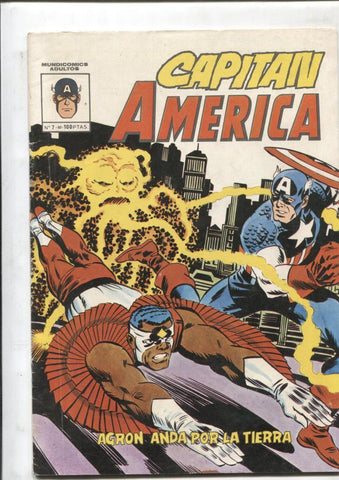 Mundicomics: Capitan America numero 7:  Agron anda por la tierra