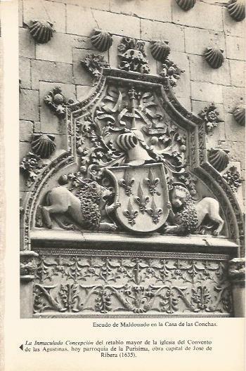 LAMINA 20533: Escudo de Maldonado en la Casa de las Conchas