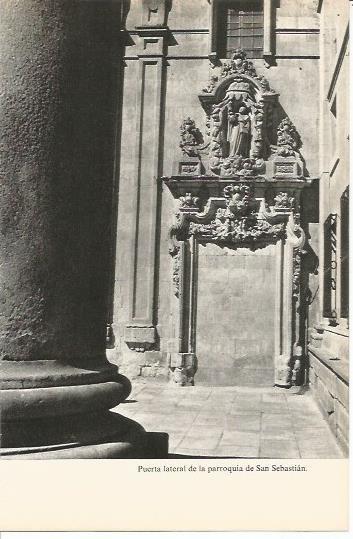 LAMINA 20544: Puerta lateral de la parroquia de San Sebastian
