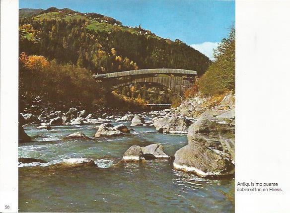 LAMINA 20584:  Puente sobre el Inn en Fliess, Austria