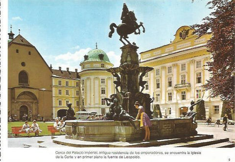 LAMINA 20562: Iglesia de la Crote y Fuente de Leopoldo en Innsbruck