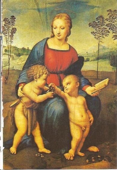 LAMINA 20462: La Virgen del jilguero, por Rafael