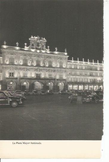 LAMINA 20490: La Plaza Mayor iluminada